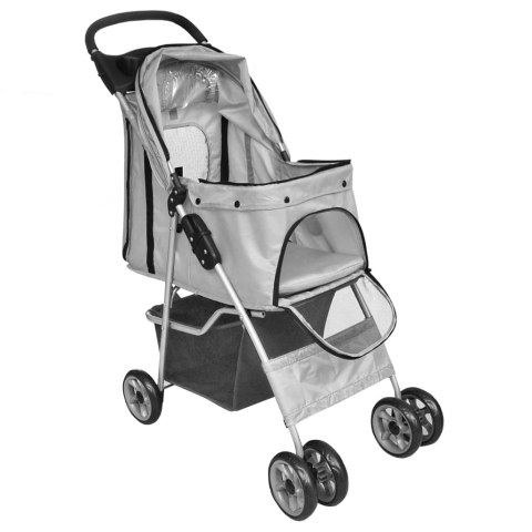Składany Wózek dla Psa i Kota – Transporter, Szary, 15 kg Składany Wózek dla Psa i Kota – Transporter, Szary, 15 kg