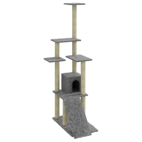 Drapak Dla Kota 155 cm – Domek, Rampa i Platformy Drapak Dla Kota 155 cm – Domek, Rampa i Platformy