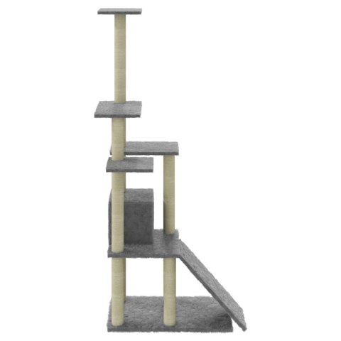 Drapak Dla Kota 155 cm – Domek, Rampa i Platformy Drapak Dla Kota 155 cm – Domek, Rampa i Platformy