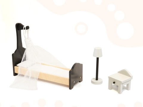 Drewniany Domek Dla Lalek Kik LED 3 Piętra Duży 122 cm Mebelki Akcesoria Drewniany Domek Dla Lalek Kik LED 3 Piętra Duży 122 cm Mebelki Akcesoria