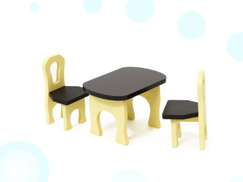 Drewniany Domek Dla Lalek Kik LED 3 Piętra Duży 122 cm Mebelki Akcesoria Drewniany Domek Dla Lalek Kik LED 3 Piętra Duży 122 cm Mebelki Akcesoria