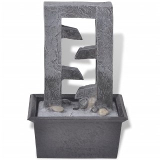Fontanna do Wnętrz – LED, Dźwięk Wody, Kompaktowa, 15,8 x 11,8 x 24 cm
