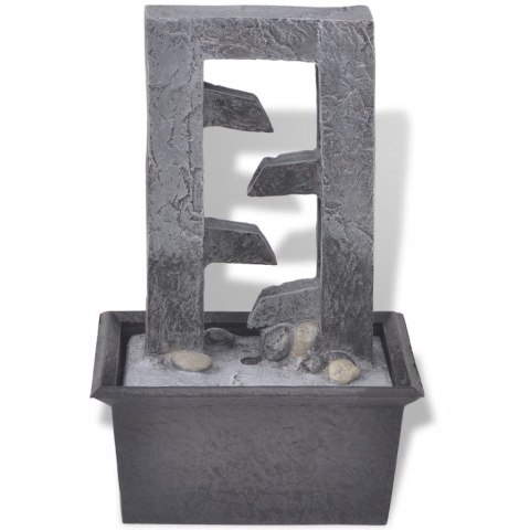 Fontanna do Wnętrz – LED, Dźwięk Wody, Kompaktowa, 15,8 x 11,8 x 24 cm