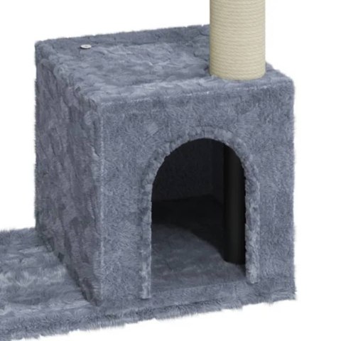 Kompaktowy drapak dla kota – słupki sizalowe, domek, 54x22x70 cm Kompaktowy drapak dla kota – słupki sizalowe, domek, 54x22x70 cm