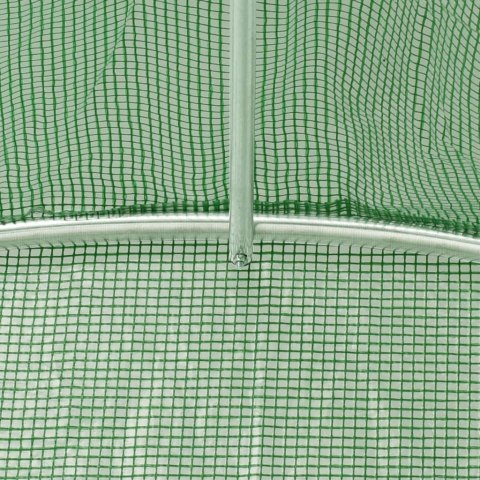Szklarnia Ogrodowa 13,5 m 450 x 300 cm Konstrukcja z Siatki PE i Stali