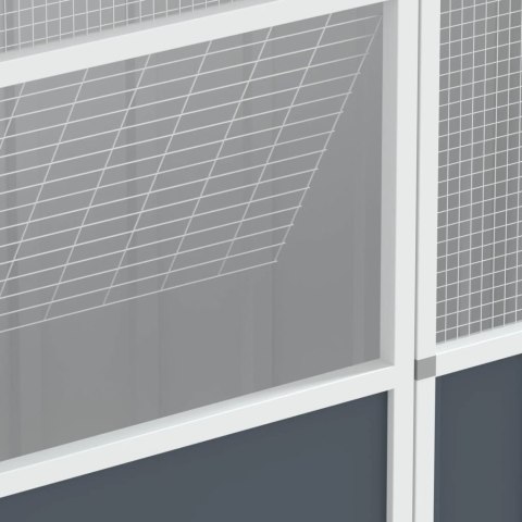 Woliera, antracytowa, 115x78x200 cm, galwanizowana stal Woliera, antracytowa, 115x78x200 cm, galwanizowana stal