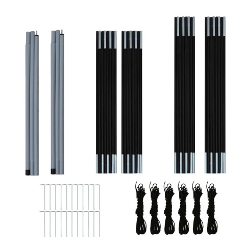 Duży Namiot Kempingowy 6-Osobowy – 2 Przedziały, 576x235x190 cm Zielony Duży Namiot Kempingowy 6-Osobowy – 2 Przedziały, 576x235x190 cm Zielony
