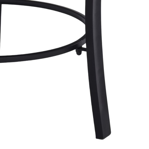 Palenisko Ogrodowe Z Blatem 68x68 cm – Stal, Ceramika, Grill, Czarno-białe