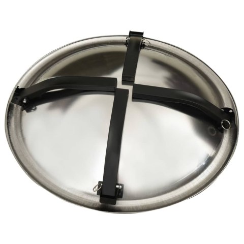 Palenisko i Grill 2-w-1 z Pogrzebaczem – 56 x 56 x 49 cm, Stal Palenisko i Grill 2-w-1 z Pogrzebaczem – 56 x 56 x 49 cm, Stal
