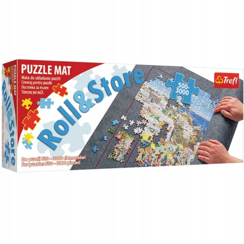 Mata Do Układania Puzzli 500-3000 Elementów Trefl – Filcowa, Z Tubą