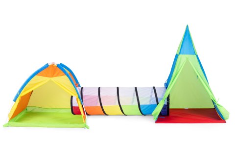 Zestaw namiotów dla dzieci - Namiot 3w1 - Iglo, Tipi i Tunel IPLAY