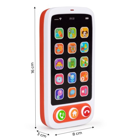 Interaktywny Telefon Smartfon Dla Dzieci – Nauka Cyferek I Melodie Interaktywny Telefon Smartfon Dla Dzieci – Nauka Cyferek I Melodie