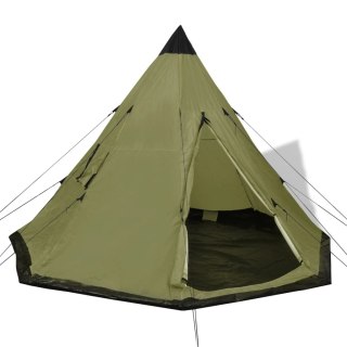 Namiot Tipi 4-osobowy – Zielony, Lekki i Praktyczny