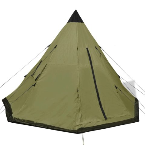 Namiot Tipi 4-osobowy – Zielony, Lekki i Praktyczny