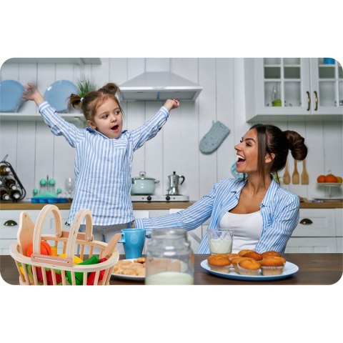 Zabawka drewniana koszyk z owocami do krojenia – 9 elementów RicoKids Zabawka drewniana koszyk z owocami do krojenia – 9 elementów RicoKids