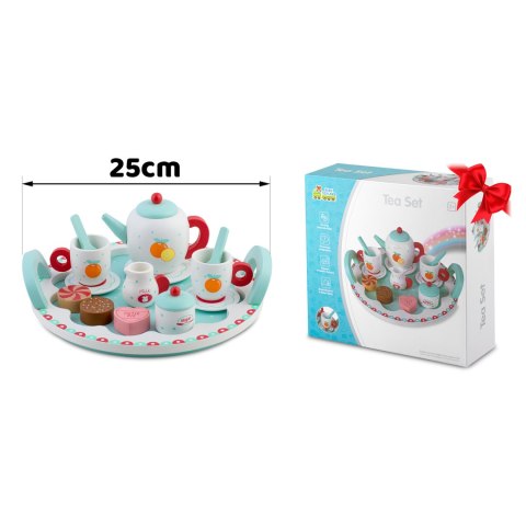 Drewniany zestaw do herbaty Ricokids – serwis kawowy dla dzieci Montessori