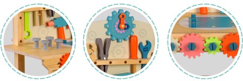 Drewniany Warsztat dla Dzieci RicoKids Stół Narzędzia Montessori