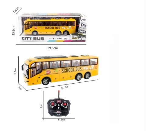 Autobus szkolny zdalnie sterowany – światła, dźwięki, zabawa dla dzieci Autobus szkolny zdalnie sterowany – światła, dźwięki, zabawa dla dzieci