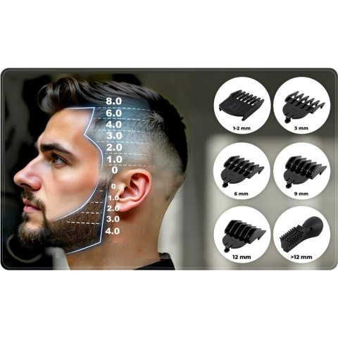Maszynka do strzyżenia 6w1 z serii Barber Master Berdsen BD-263 Maszynka do strzyżenia 6w1 z serii Barber Master Berdsen BD-263
