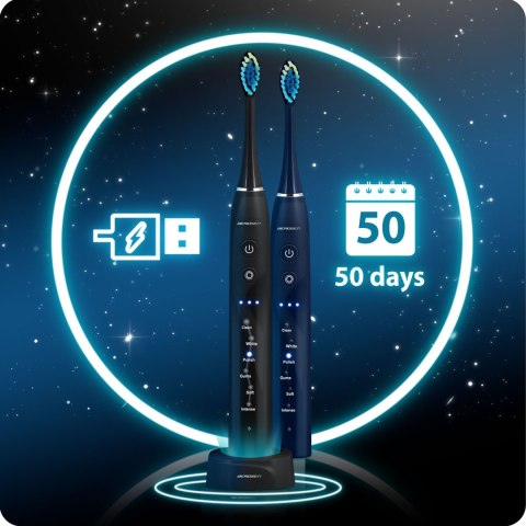 Szczoteczka Soniczna Dla Par 2 Szt 40 000 Ruchów Berdsen Galaxy Duo