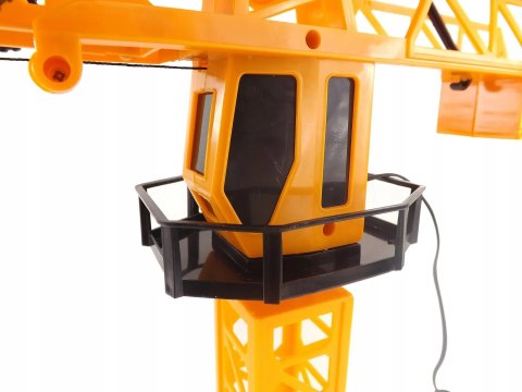 Zdalnie Sterowany Dźwig Żuraw Z Podnośnikiem 55 cm – Obrót 360°, Pilot Zdalnie Sterowany Dźwig Żuraw Z Podnośnikiem 55 cm – Obrót 360°, Pilot