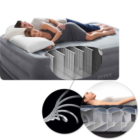 Dmuchany Fotel-Materac 2w1 INTEX 66551 – 224x117x66 cm, Fiber-Tech, Dura-Beam Dmuchany Fotel-Materac 2w1 INTEX 66551 – 224x117x66 cm, Fiber-Tech, Dura-Beam