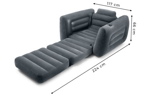 Dmuchany Fotel-Materac 2w1 INTEX 66551 – 224x117x66 cm, Fiber-Tech, Dura-Beam Dmuchany Fotel-Materac 2w1 INTEX 66551 – 224x117x66 cm, Fiber-Tech, Dura-Beam