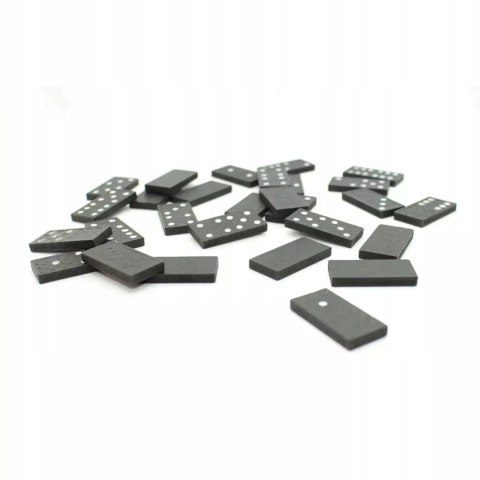 Rodzinne Domino Klasyczne – Zestaw 28 Kostek z Drewnianym Pudełkiem