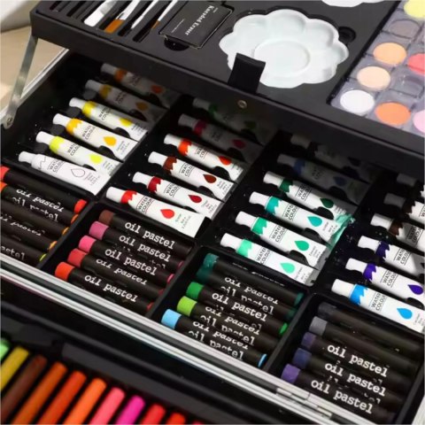 Zestaw Do Malowania I Rysowania Dla Dzieci 145 Elementów – Walizka