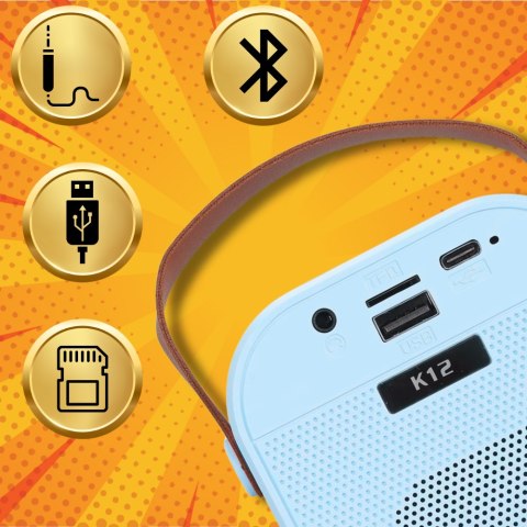 Głośnik Bluetooth z mikrofonami i podświetleniem RGB Głośnik Bluetooth z mikrofonami i podświetleniem RGB