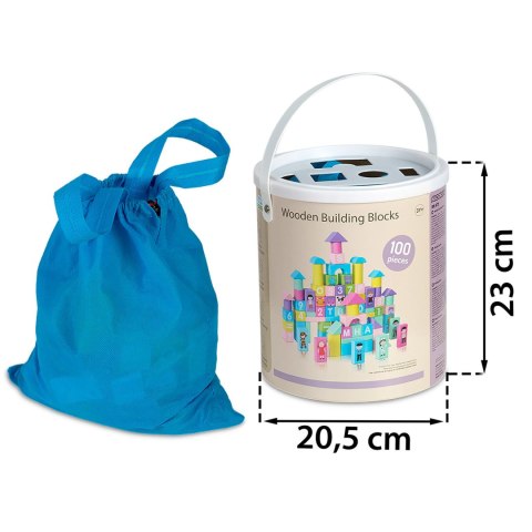 Drewniane klocki edukacyjne Ricokids 100 szt. Montessori Drewniane klocki edukacyjne Ricokids 100 szt. Montessori