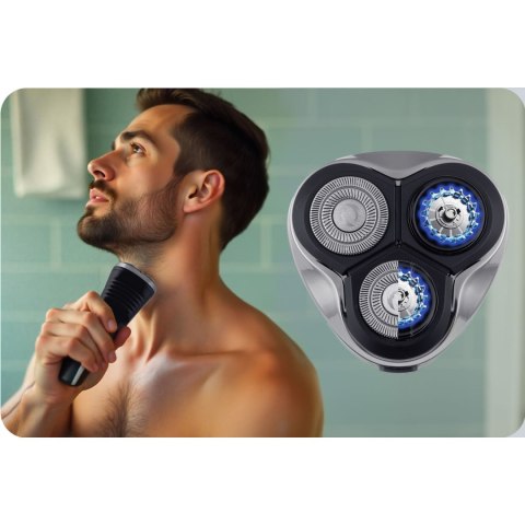 Golarka Barber Master Berdsen BD-268 – 3 Ostrza, LCD, 2000 mAh, USB-C