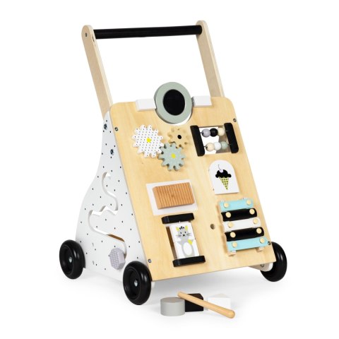 Drewniany Chodzik Pchacz - Wózek Edukacyjny ECOTOYS Drewniany Chodzik Pchacz - Wózek Edukacyjny ECOTOYS