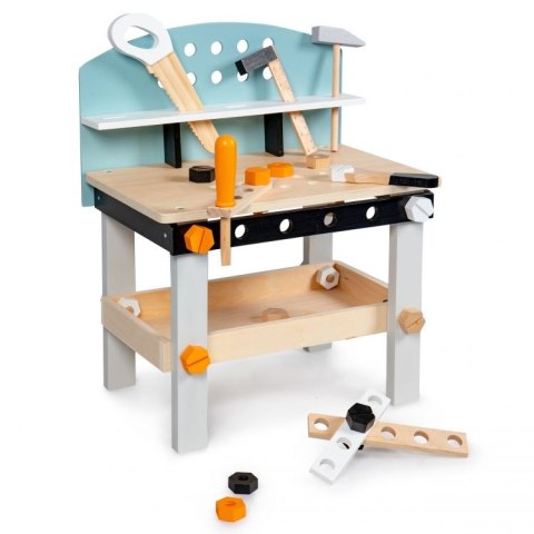 Drewniany Warsztat Dla Dzieci – Stół Narzędziowy 38 Elementów ECOTOYS Drewniany Warsztat Dla Dzieci – Stół Narzędziowy 38 Elementów ECOTOYS