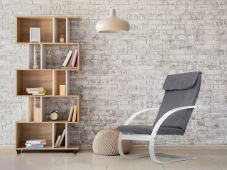 Fotel Bujany Fiński Skandynawski ModernHome White/Charo