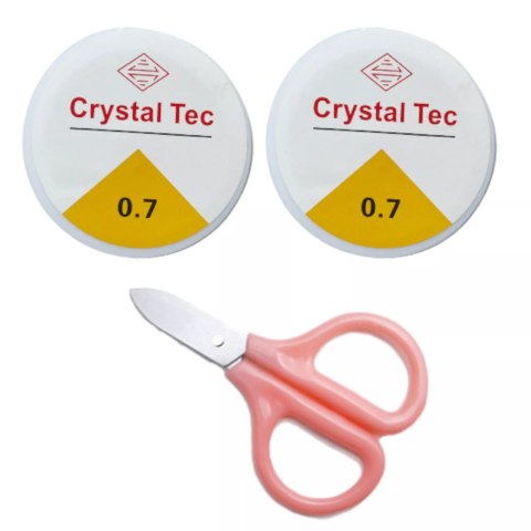 Zestaw Koraliki Biżuteria Walizka 3 Warstwy Zawieszki Żyłka Nożyczki