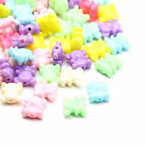 Zestaw Koraliki Biżuteria Walizka 3 Warstwy Zawieszki Żyłka Nożyczki