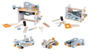 Mini Warsztat Stół Narzędziowy Zestaw Konstrukcyjny 52 Elementy ECOTOYS