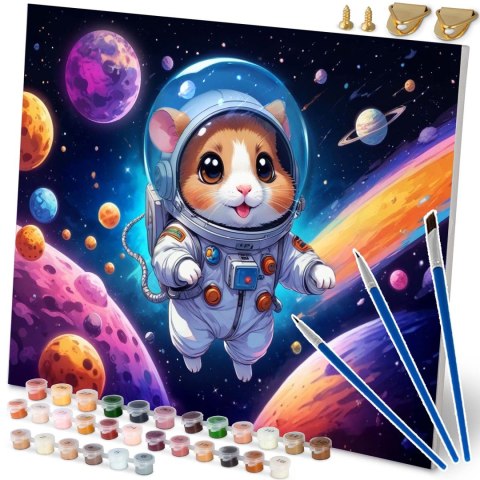 Obraz do Malowania po Numerach 40x50 cm - Astronauta - Massido Obraz do Malowania po Numerach 40x50 cm - Astronauta - Massido