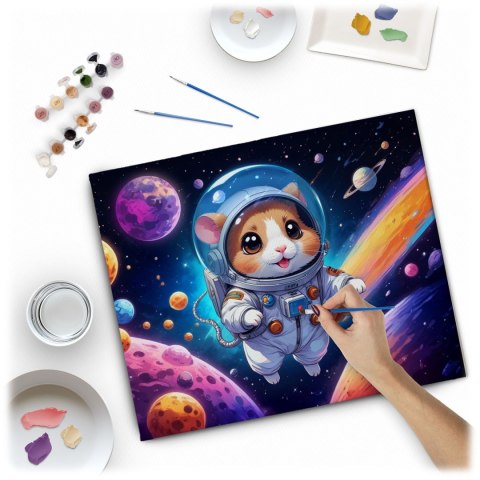 Obraz do Malowania po Numerach 40x50 cm - Astronauta - Massido Obraz do Malowania po Numerach 40x50 cm - Astronauta - Massido