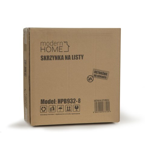 Skrzynka Na Listy ModernHome Antracyt Z Gazetownikiem Stal Galwanizowana Skrzynka Na Listy ModernHome Antracyt Z Gazetownikiem Stal Galwanizowana