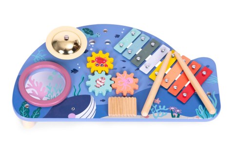 Drewniany Stolik z Instrumentami dla Dzieci - ECOTOYS Drewniany Stolik z Instrumentami dla Dzieci - ECOTOYS