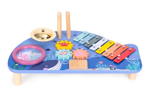 Drewniany Stolik z Instrumentami dla Dzieci - ECOTOYS Drewniany Stolik z Instrumentami dla Dzieci - ECOTOYS