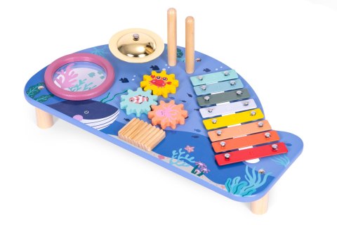 Drewniany Stolik z Instrumentami dla Dzieci - ECOTOYS Drewniany Stolik z Instrumentami dla Dzieci - ECOTOYS