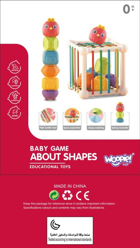 WOOPIE BABY Kostka Sensoryczna Sorter dla Dzieci Zwierzątka + Grzechotka 7 el. WOOPIE BABY Kostka Sensoryczna Sorter dla Dzieci Zwierzątka + Grzechotka 7 el.