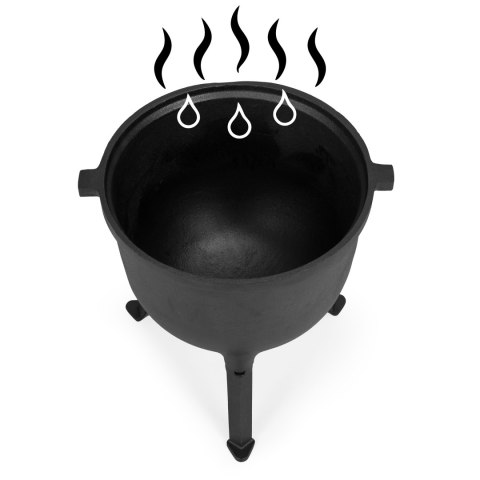 Kociołek Żeliwny Stojący 15L MultiGarden – Garnek Myśliwski na Ognisko i Grill Kociołek Żeliwny Stojący 15L MultiGarden – Garnek Myśliwski na Ognisko i Grill