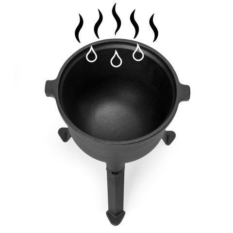 Kociołek Żeliwny Stojący 5L MultiGarden – Garnek Myśliwski na Ognisko i Grill Kociołek Żeliwny Stojący 5L MultiGarden – Garnek Myśliwski na Ognisko i Grill