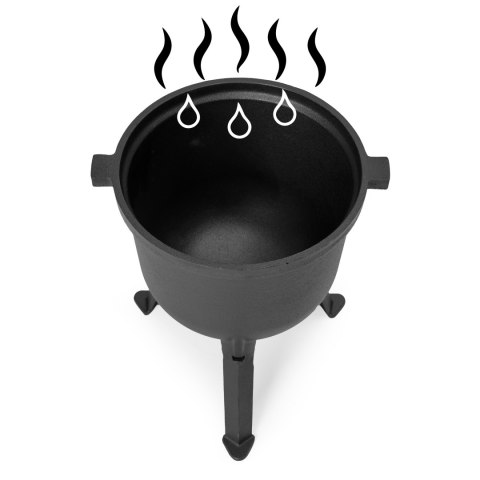 Kociołek Żeliwny Stojący 8L MultiGarden – Garnek Myśliwski na Ognisko i Grill Kociołek Żeliwny Stojący 8L MultiGarden – Garnek Myśliwski na Ognisko i Grill