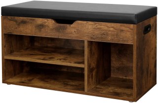 Szafka Na Buty Z Otwieranym Siedziskiem Loft 80x30 cm