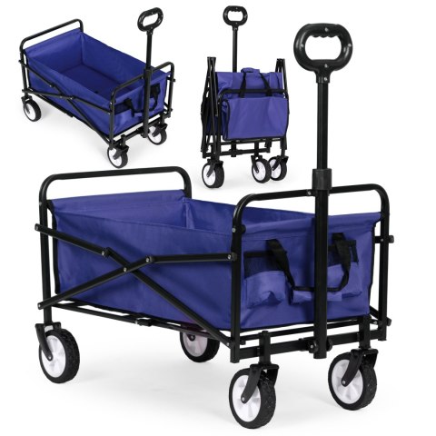 Składany Wózek Transportowy MultiGarden 48x90 cm z Gumowymi Kołami Składany Wózek Transportowy MultiGarden 48x90 cm z Gumowymi Kołami